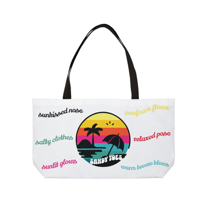 Sandy Toes | Weekender Tote Bag - Coconut (two sides)