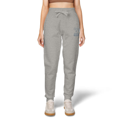 The Cozy Edit2 | Embroidered "Let It Snow" Fleece Lounge Joggers (multiple colors)