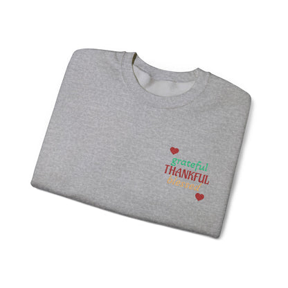 Harvest Haze 2 | Grateful, THANKFUL, Blessed Fall Crewneck Sweatshirt light colors)