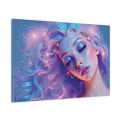 Winter Fantasy1 | Dreamy Cosmic Muse Matte Canvas Print