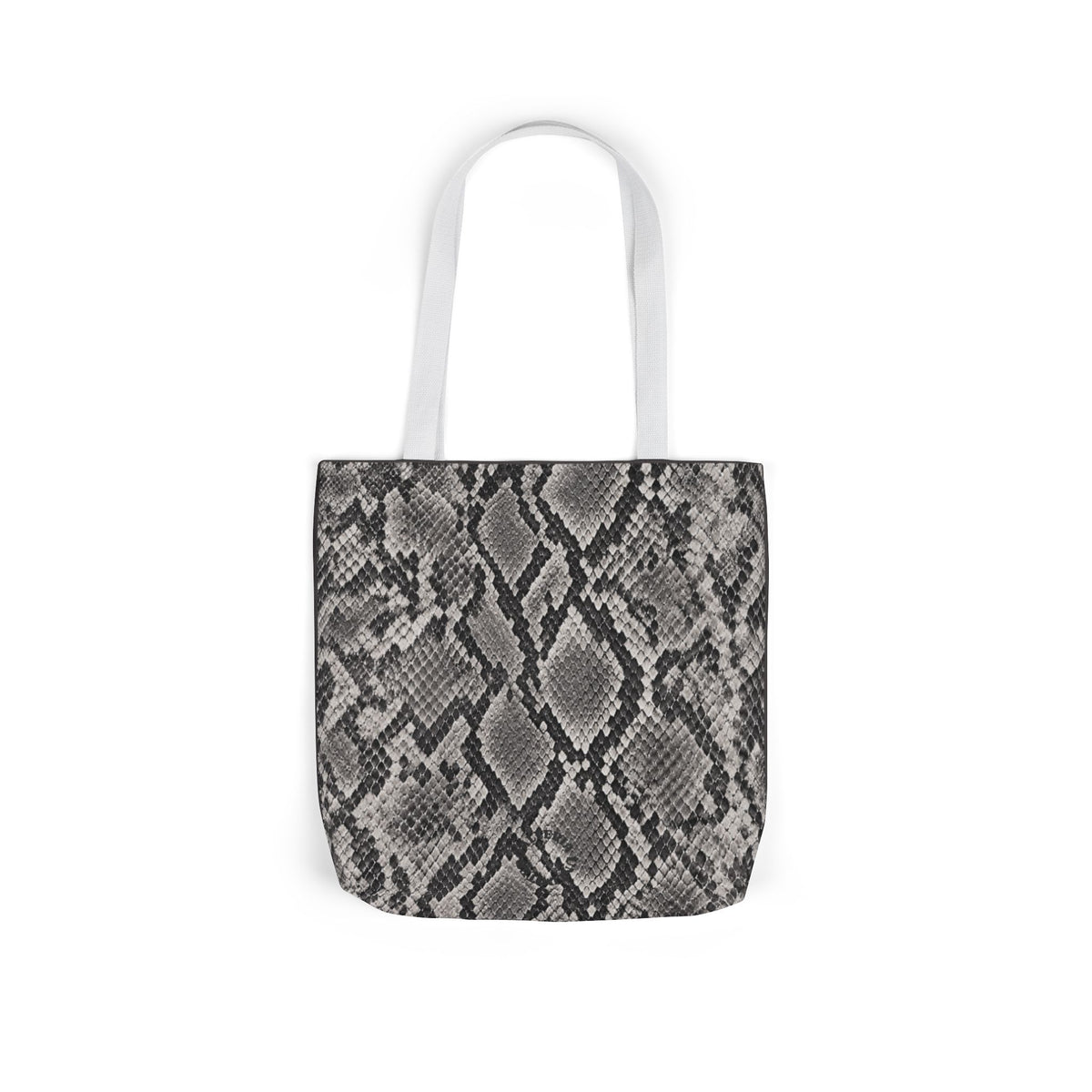 Snake | Grey Snakeskin Pattern Canvas Tote Bag