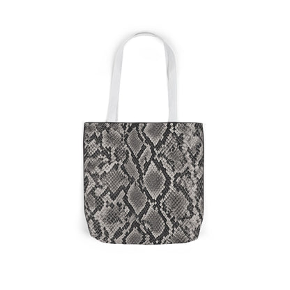 Snake | Grey Snakeskin Pattern Canvas Tote Bag