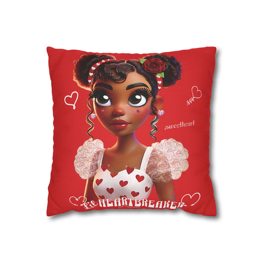 Heartbreaker Girl | Apple - Pillowcase, square (multiple sizes)