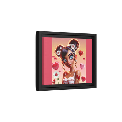 Heartbreaker 1 | Raspberry - Canvas Print, framed matte (multiple sizes/frame colors))