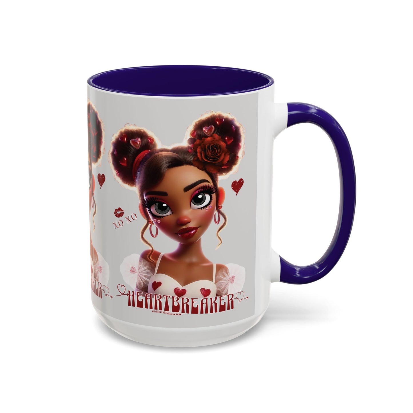 Heartbreaker 3| Ice - Coffee Mug, two-tone, 15 oz (multiple handle colors)