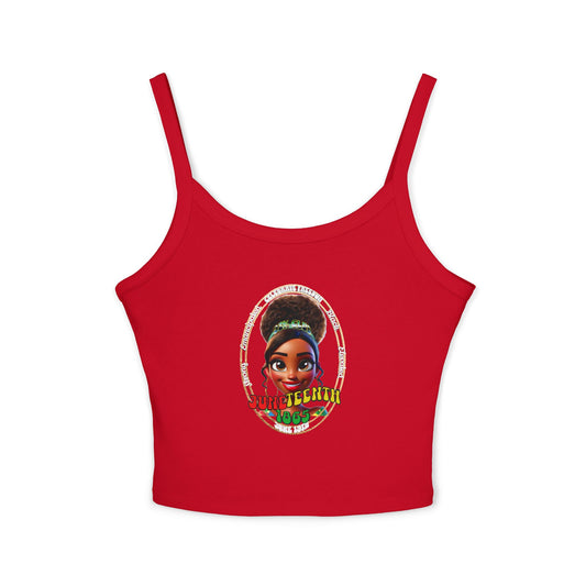 Juneteenth | Spaghetti Strap Women's Baby Tank Top (front and back design)