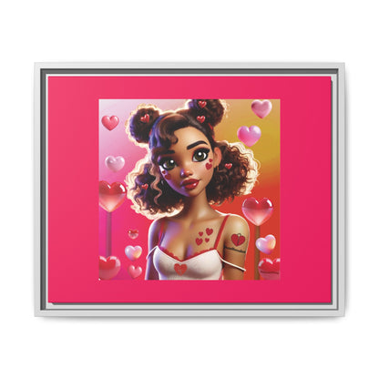 Heartbreaker 2 | Watermelon - Canvas Print, framed matte (multiple sizes/multiple frame colors)