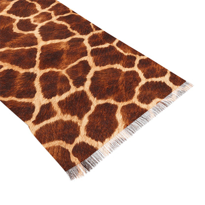 Giraffe | Giraffe Print Lightweight Scarf — Sheer Animal Print Fashion Scarf