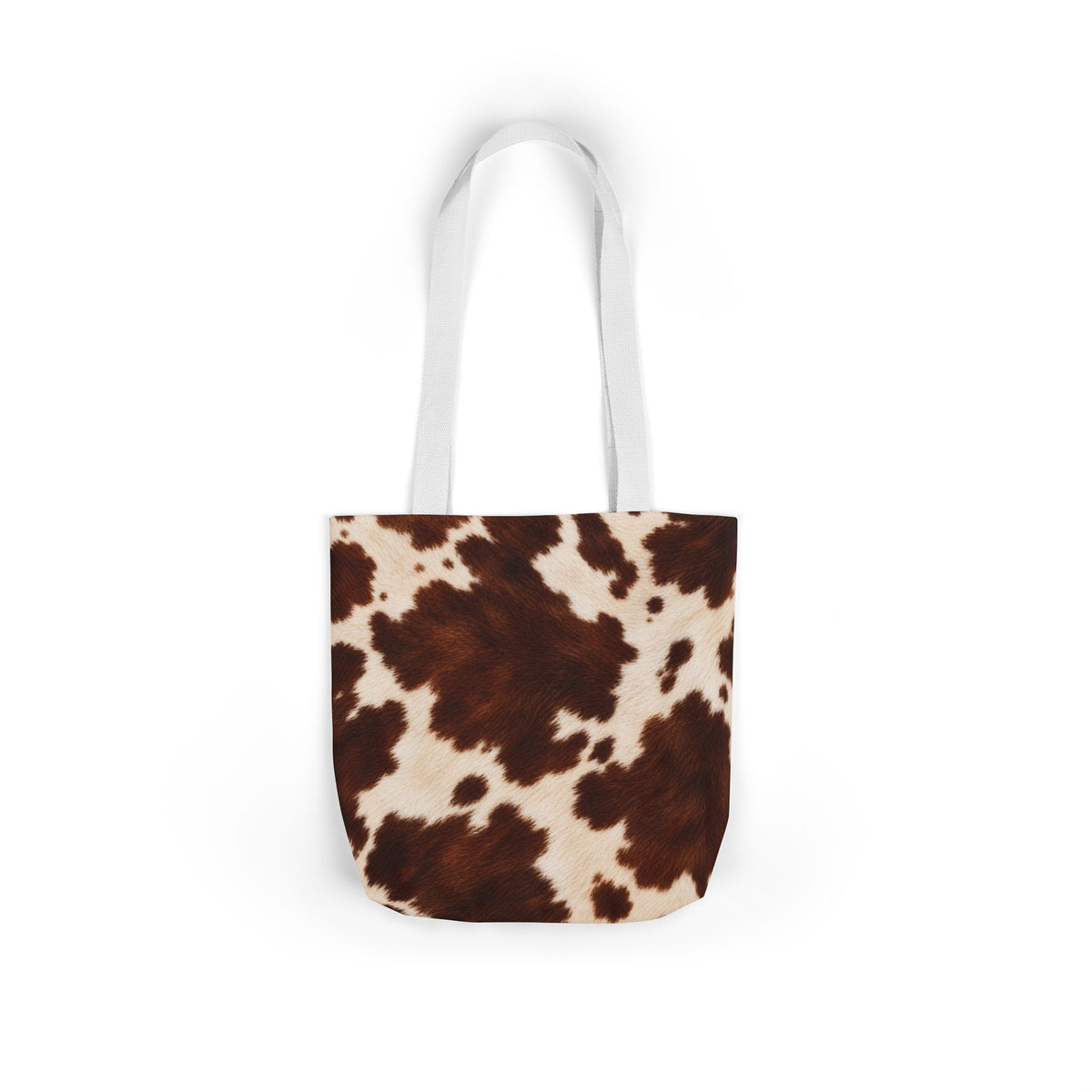 Cow | Brown & Cream Cowhide Canvas Tote Bag (3 sizes)