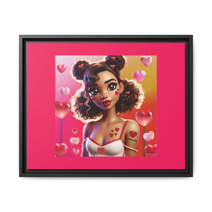 Heartbreaker 2 | Watermelon - Canvas Print, framed matte (multiple sizes/multiple frame colors)