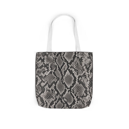Snake | Grey Snakeskin Pattern Canvas Tote Bag