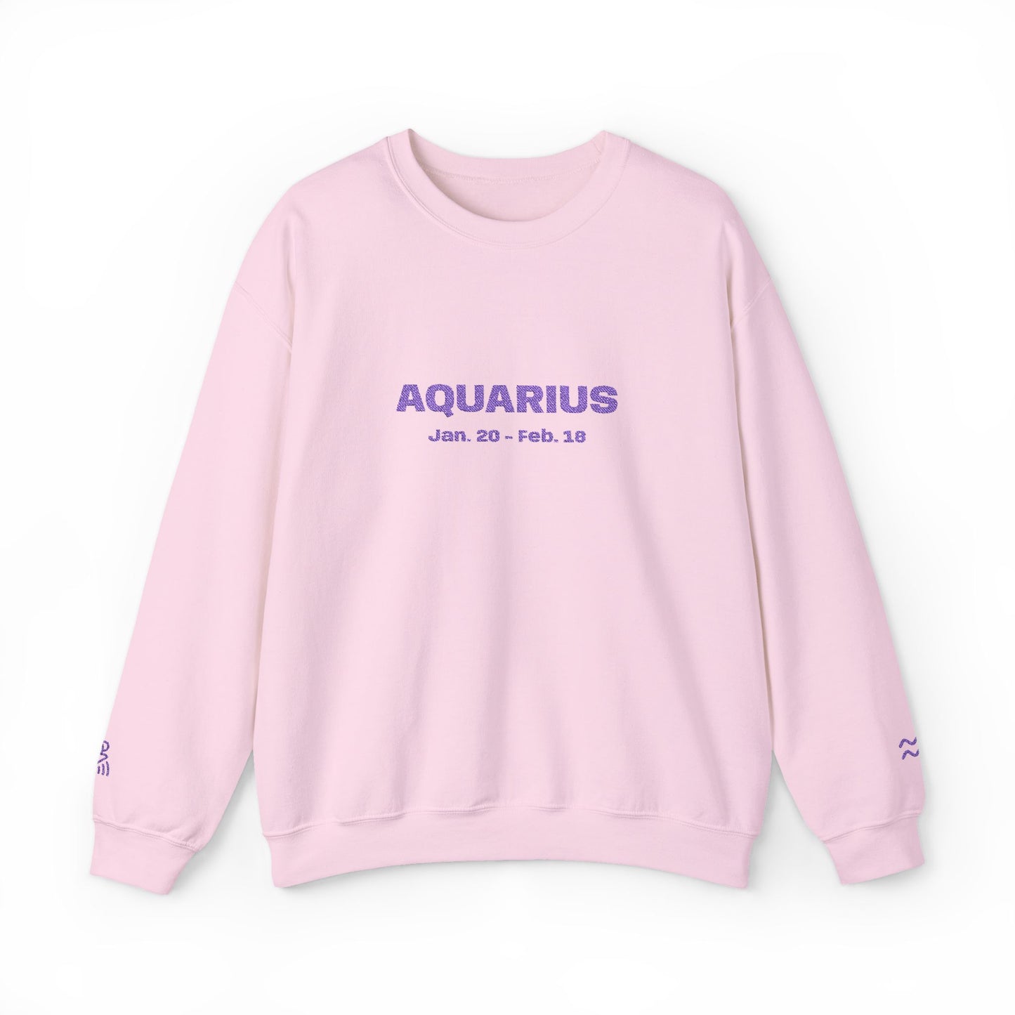Aquarius | Embroidered Crewneck Sweatshirt (amethyst)
