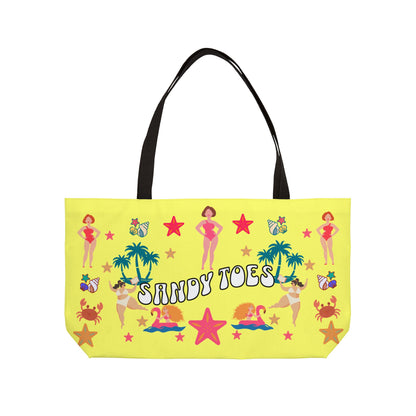 Sandy Toes | Pineapple Two-Sided Weekender Tote Bag