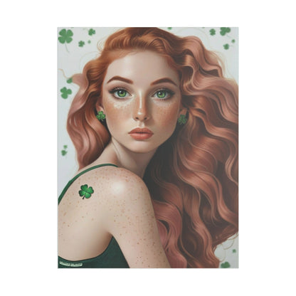 Clovers 3 | Shamrock Daydream, Stretched Satin Canvas Print
