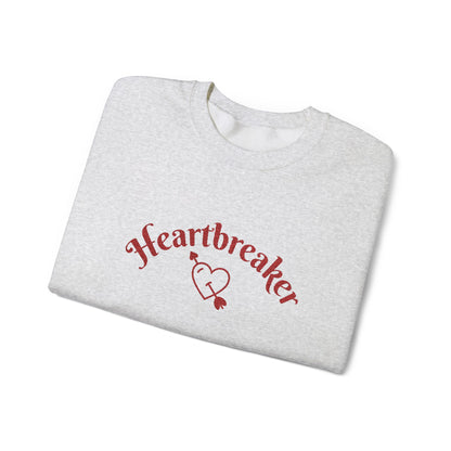 Heartbreaker 0 | Maroon Embroidered Heartbreaker Crewneck Sweatshirt