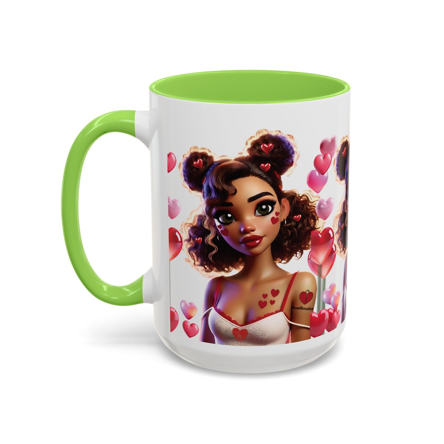Heartbreaker 2 | Marshmallow - Coffee Mug, two-tone, 15 oz (multiple handle colors)