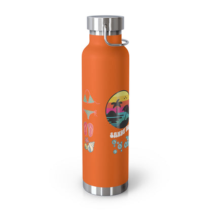 Sandy Toes | Insulated Water Bottle, 22oz (Copper Vacuum)