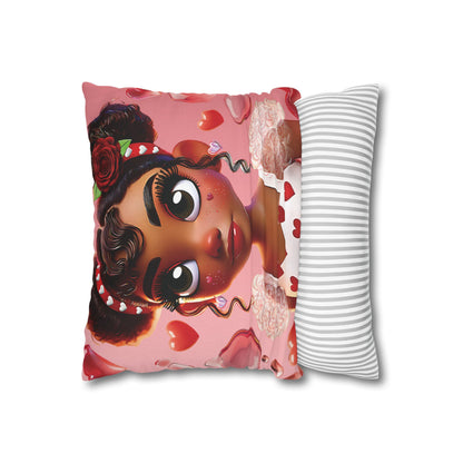 Heartbreaker Girl | Bubblegum - Pillowcase, square (multiple sizes)