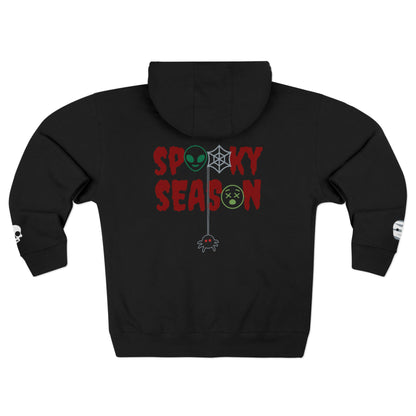 Harvest Haze | Spooky Season Gaphic Icons Zip Hoodie (front and back design)