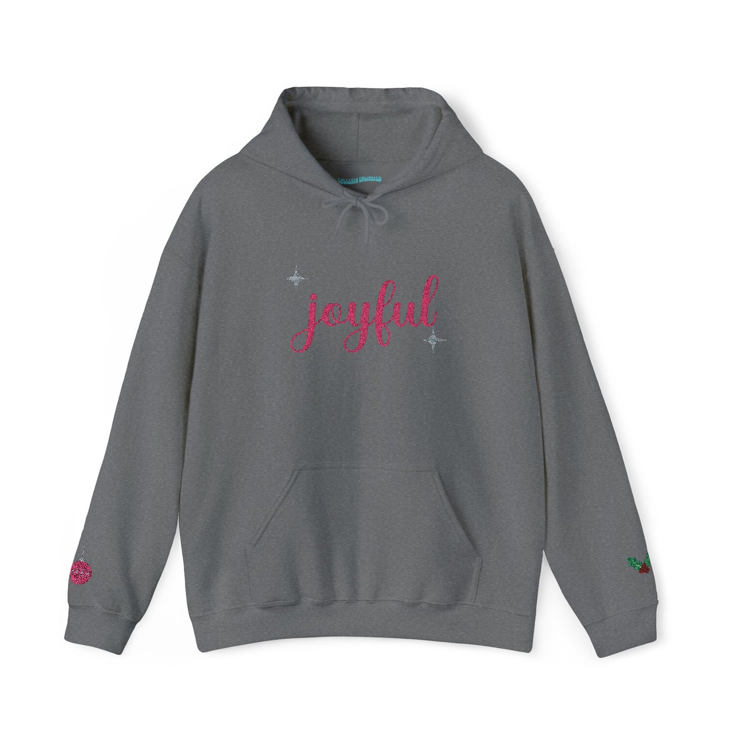 The Joyful Edit1 | Joyful Pink Embroidered Hoodie, PINK Palette (multiple colors)