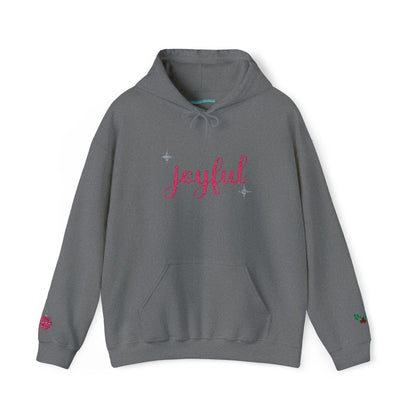 The Joyful Edit1 | Joyful Pink Embroidered Hoodie, PINK Palette (multiple colors)