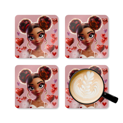 Heartbreaker 3 | Cotton Candy Corkwood Coaster Set