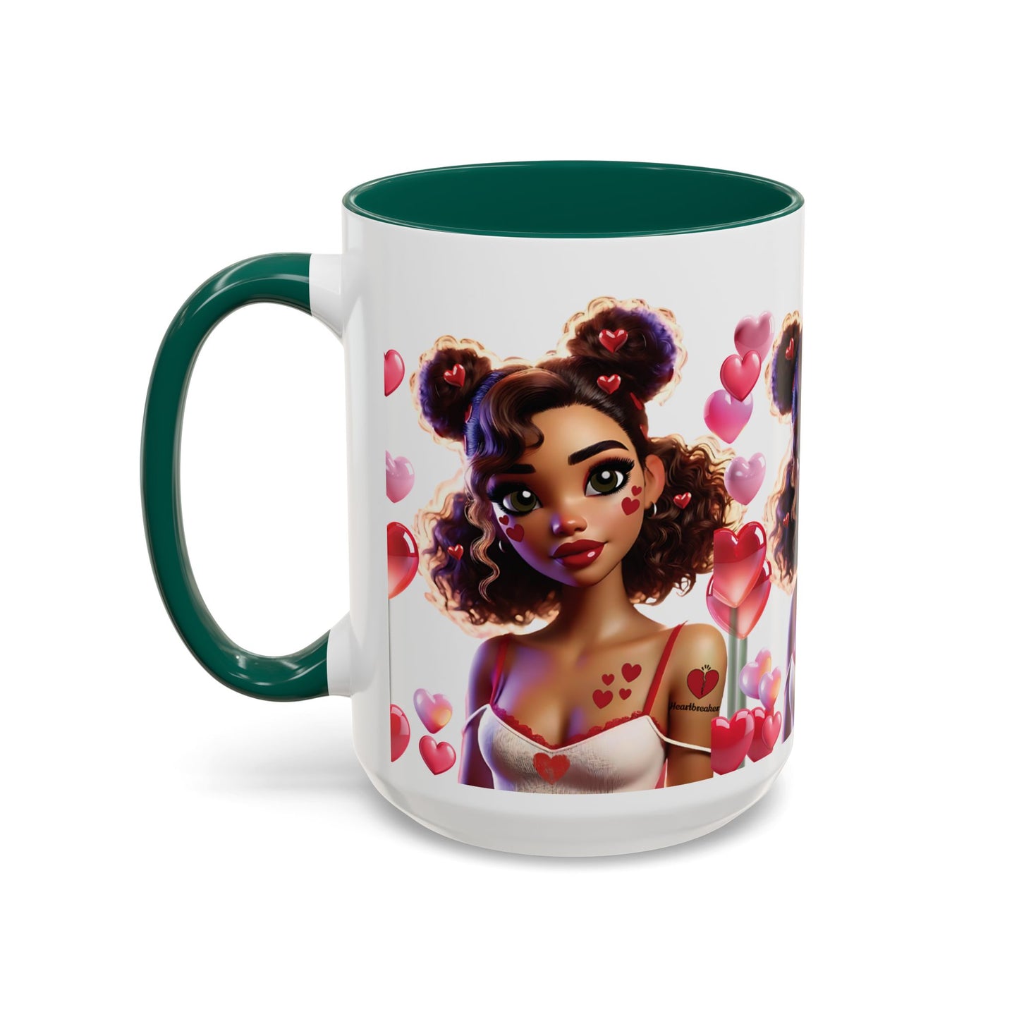 Heartbreaker 2 | Marshmallow - Coffee Mug, two-tone, 15 oz (multiple handle colors)