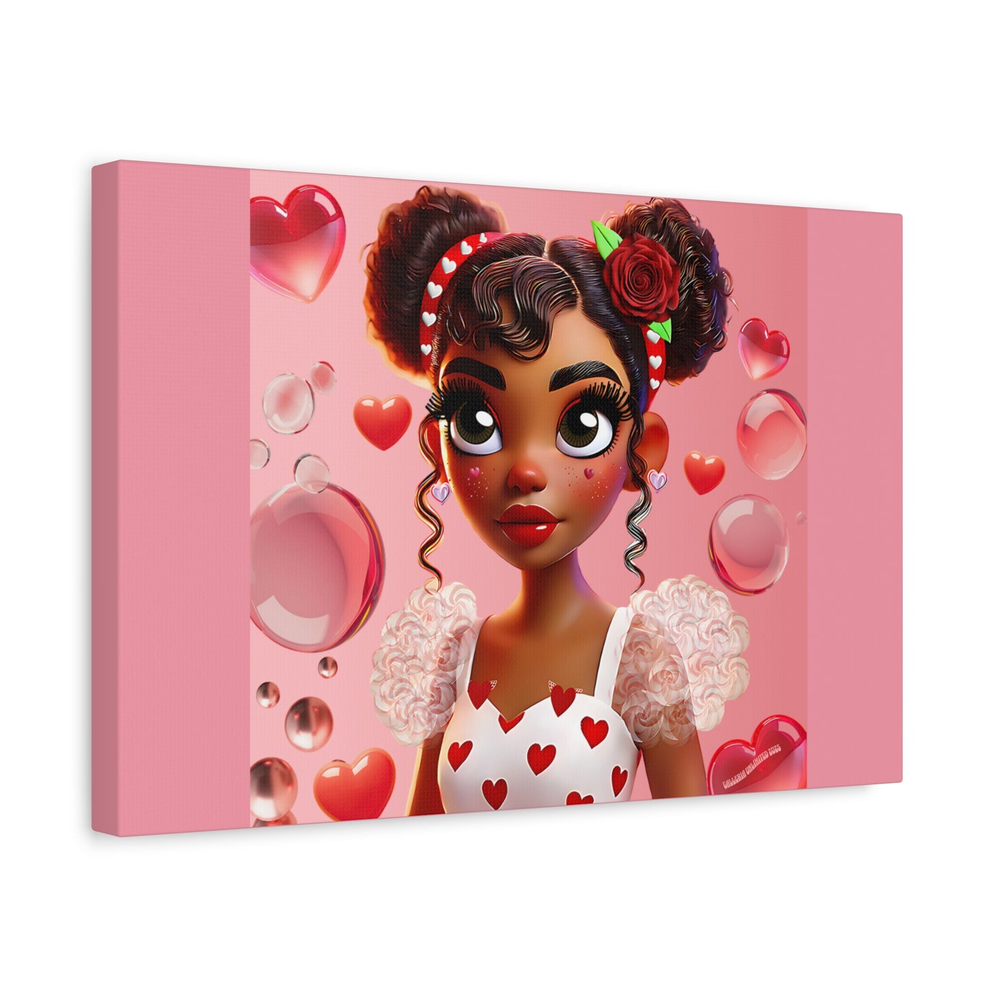 Heartbreaker Girl | Bubblegum - Canvas Print, matte (multiple sizes)