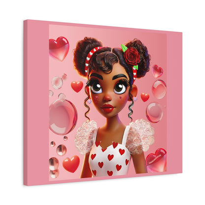 Heartbreaker Girl | Bubblegum - Canvas Print, matte (multiple sizes)