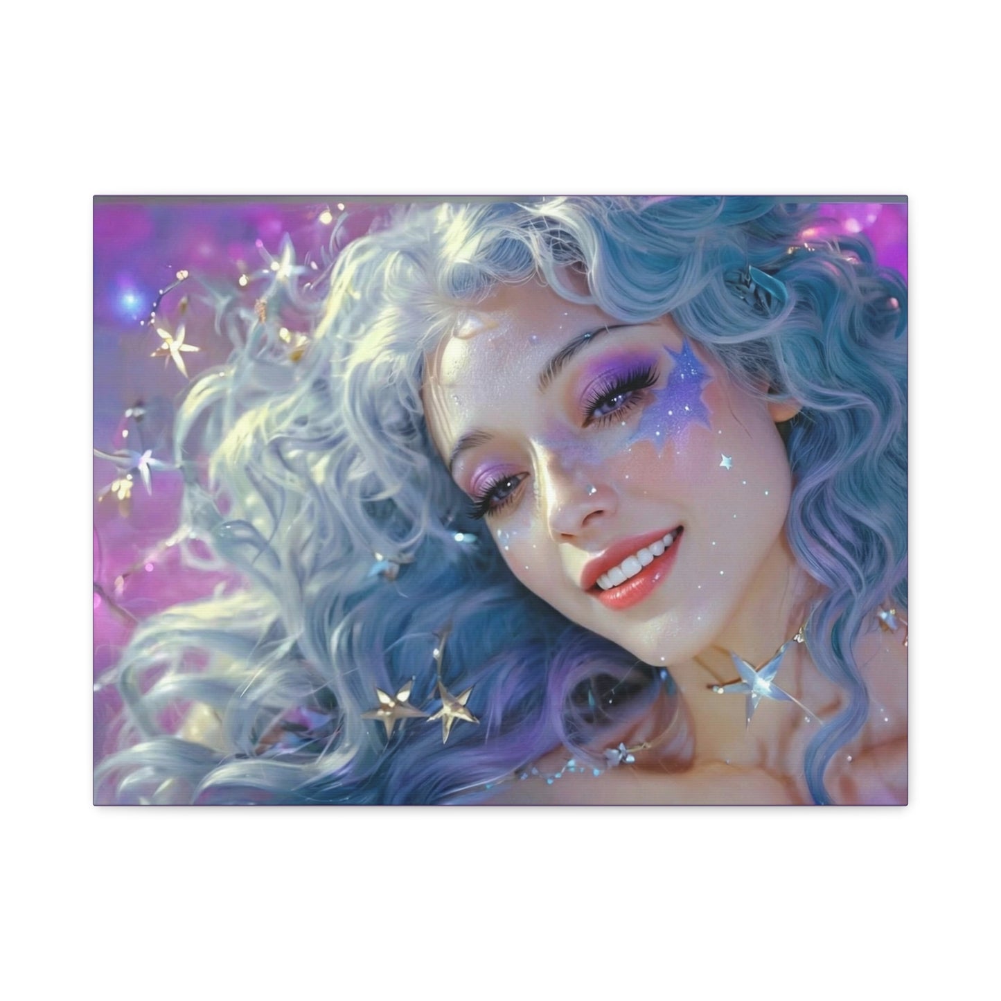 Winter Fantasy2 | Celestial Maiden Starlight Matte Canvas Print