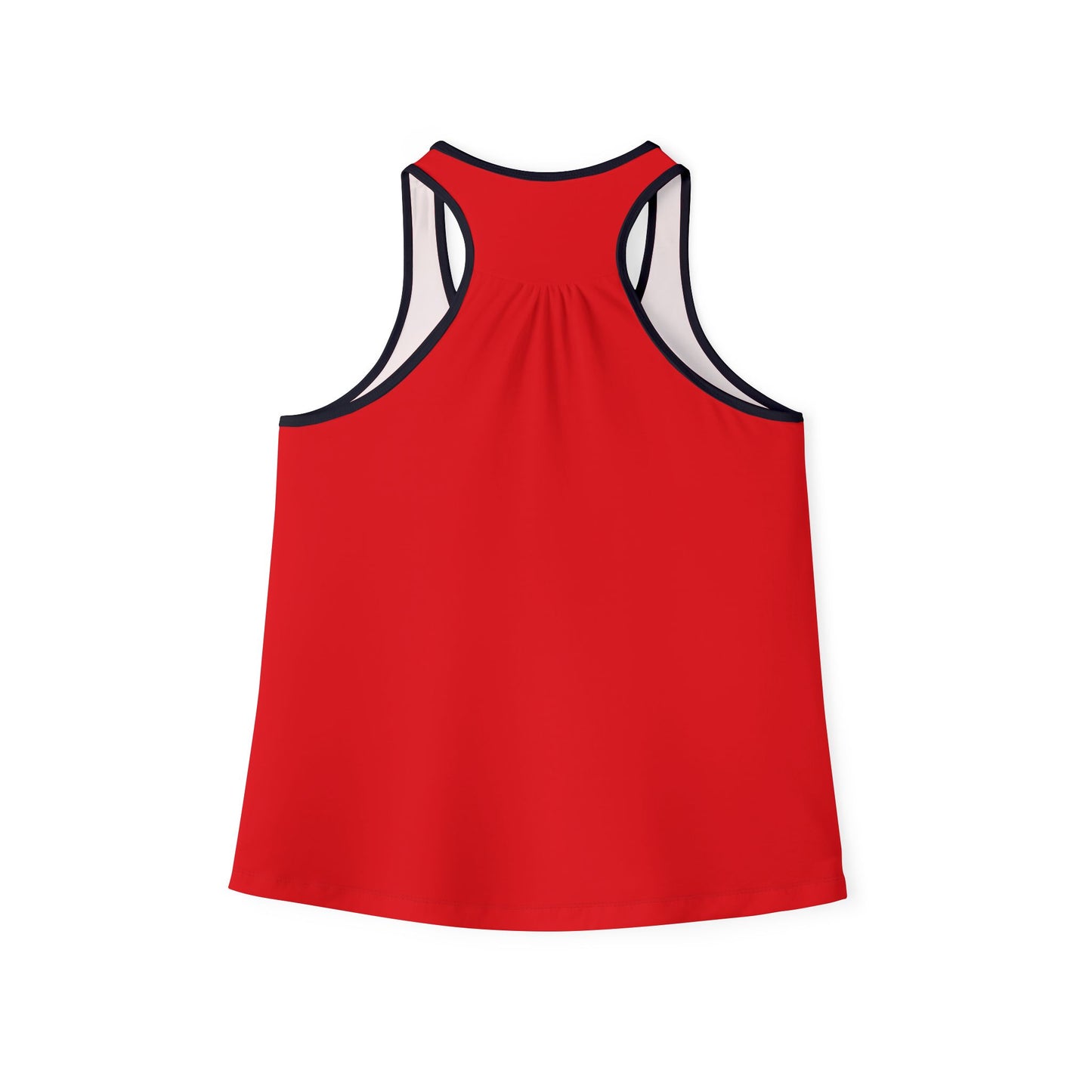 Pearls & Curls3 | Light Red - Scarlet Kiss Ringer Tank (black or white trim)