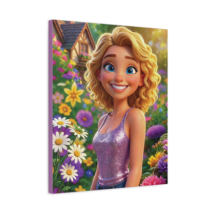Spring Bloom | Caterpillar, Matte Canvas Print