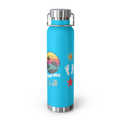 Sandy Toes | Insulated Water Bottle, 22oz (Copper Vacuum)