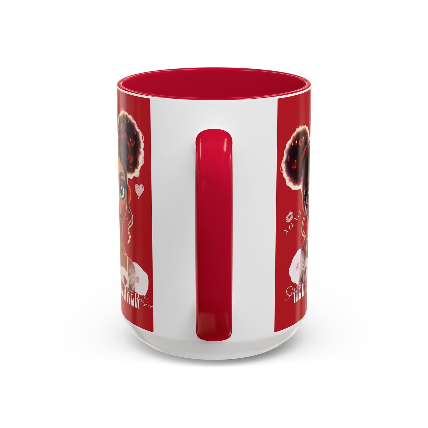 Heartbreaker 3| Cherry - Coffee Mug, two-tone, 15 oz (multiple handle colors)