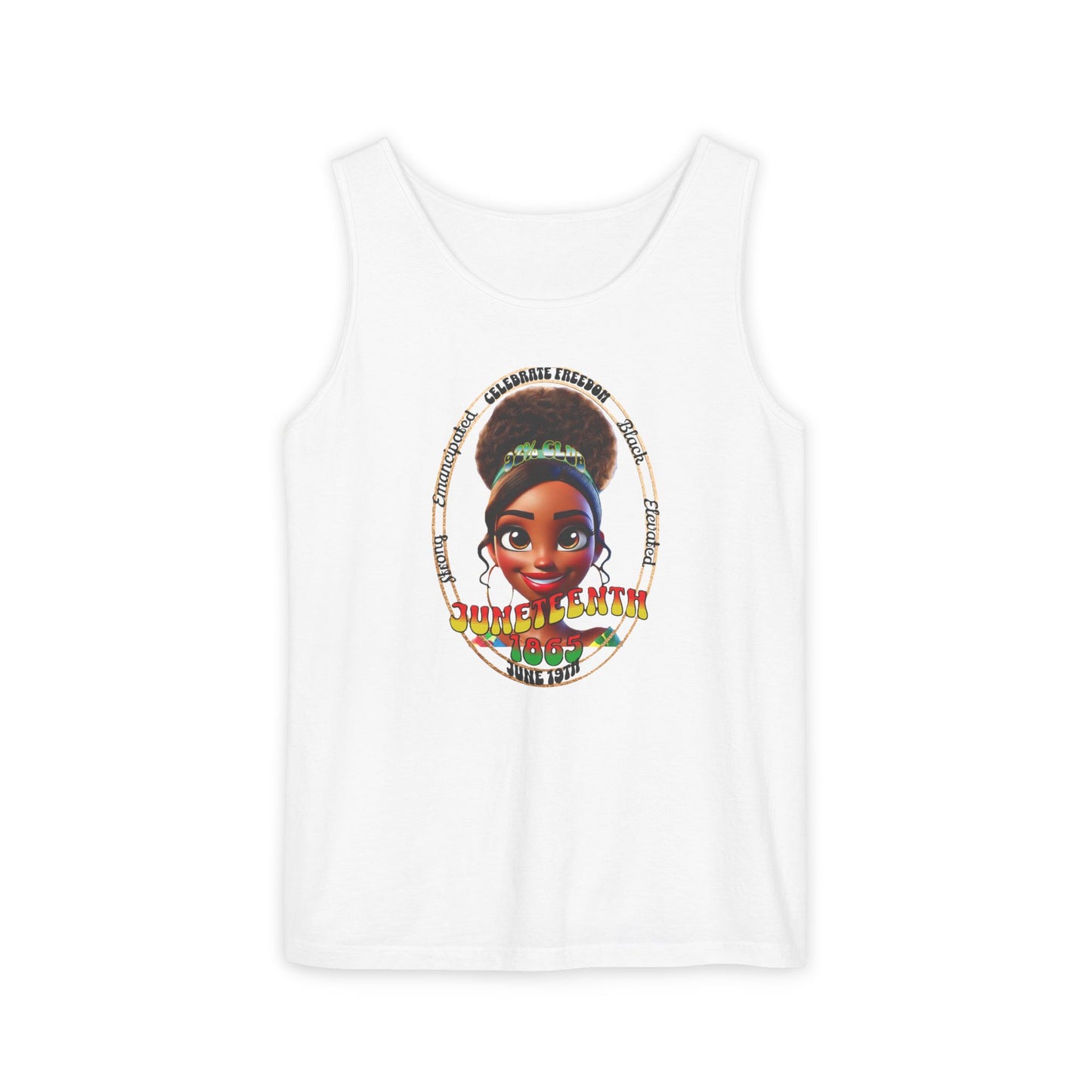 Juneteenth | Graphic Celebratory Tank Top (front and back design)
