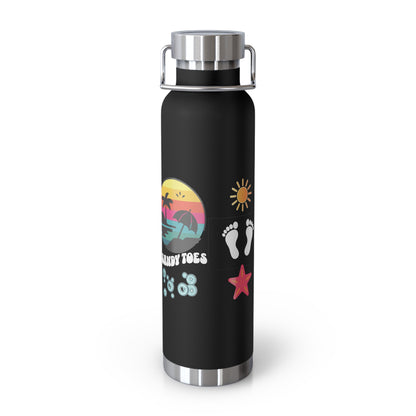 Sandy Toes | Insulated Water Bottle, 22oz (Copper Vacuum)