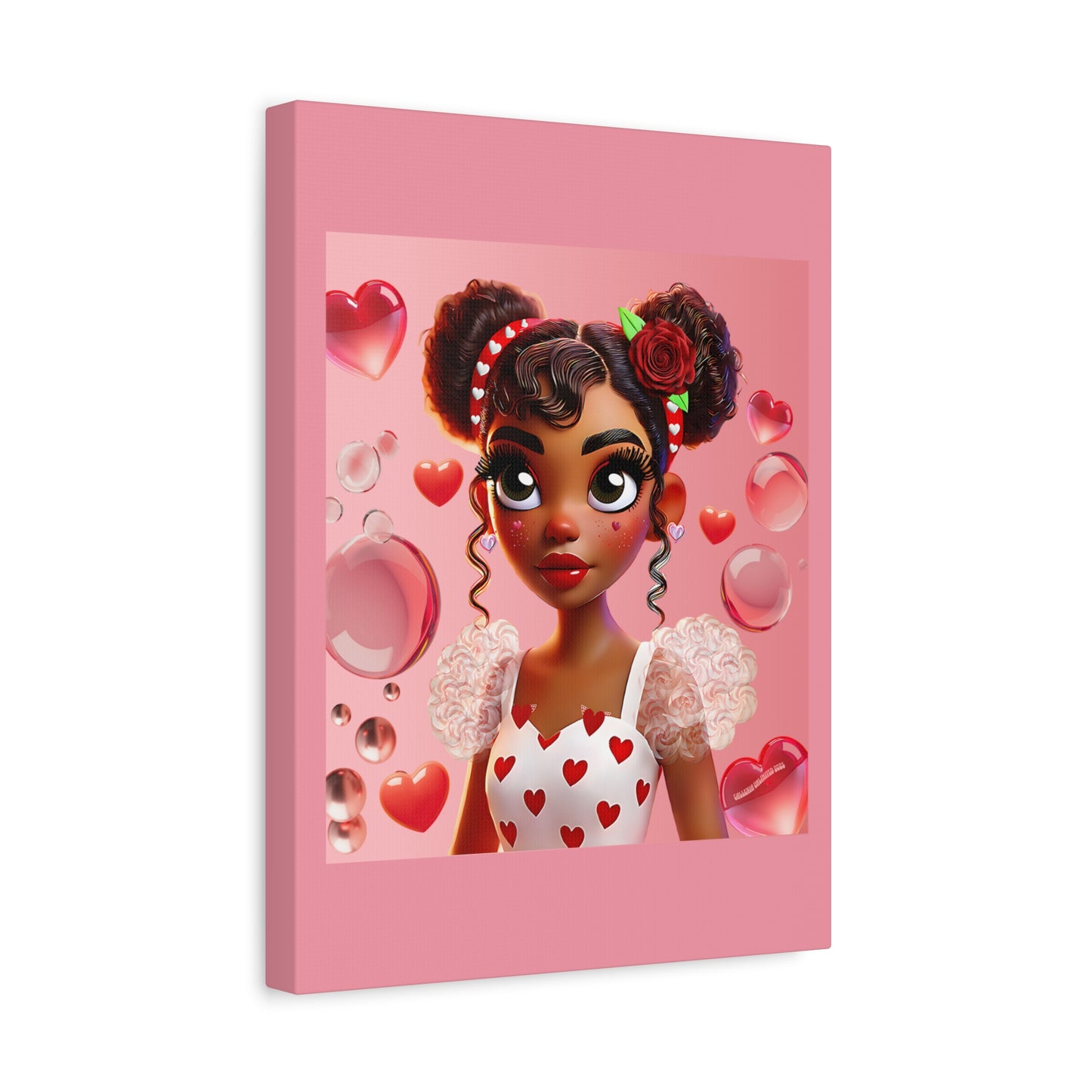 Heartbreaker Girl | Bubblegum - Canvas Print, matte (multiple sizes)