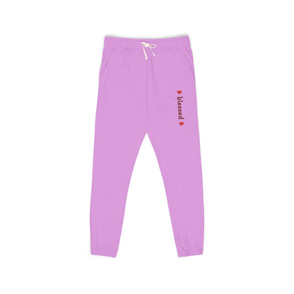 Harvest Haze 8 | 'Blessed' Vertical Red Script Joggers