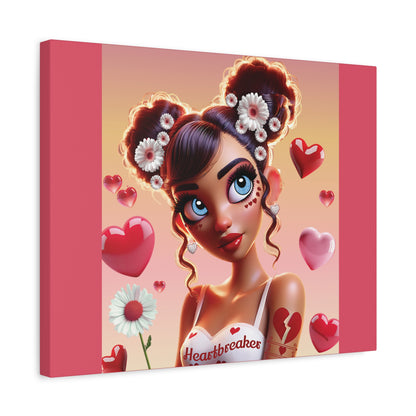 Heartbreaker 1 | Raspberry - Canvas Print, matte (multiple sizes)