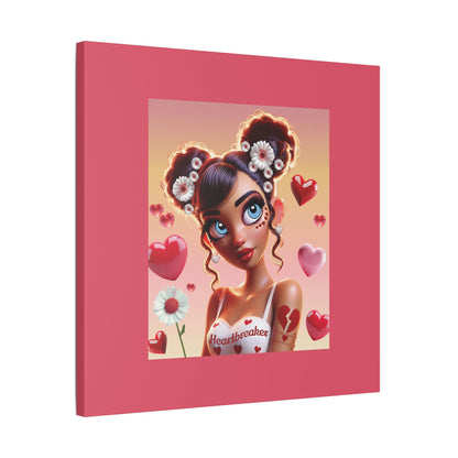 Heartbreaker 1 | Raspberry - Canvas Print, satin (multiple sizes)