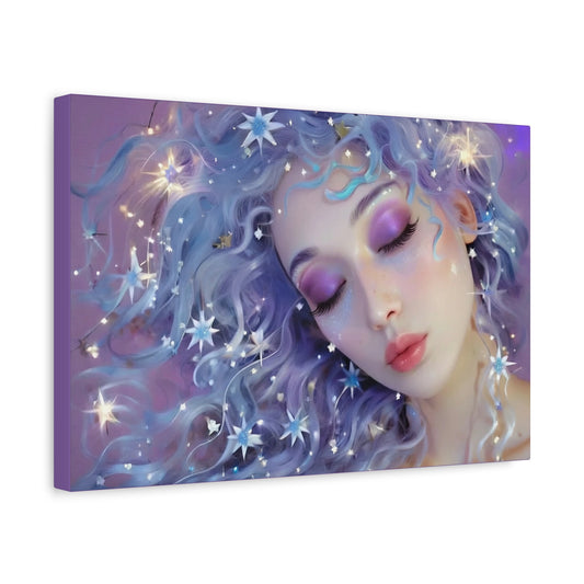 Winter Fantasy2 | Celestial Maiden Serenity, Matte Canvas Print