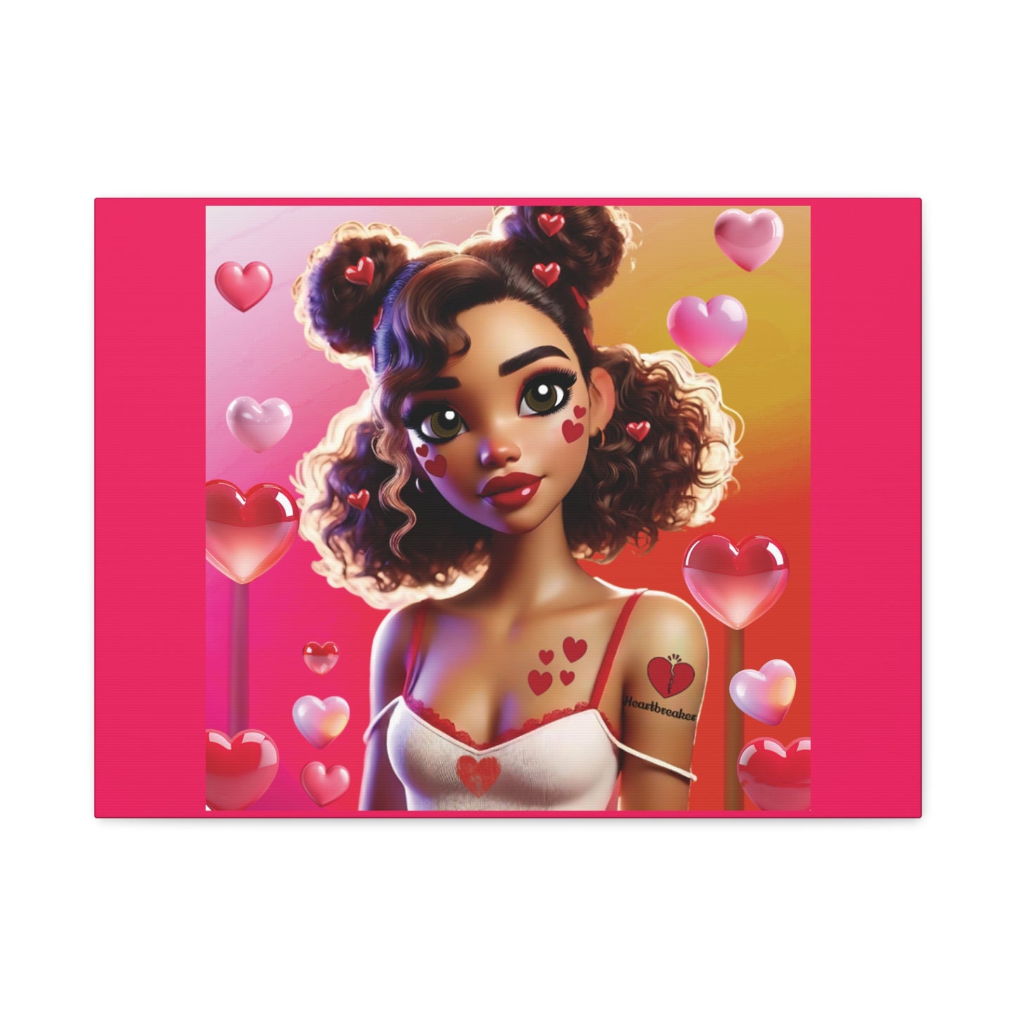 Heartbreaker 2 | Watermelon Matte Canvas Print