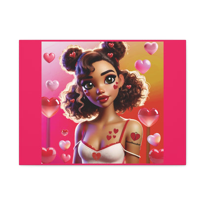 Heartbreaker 2 | Watermelon Matte Canvas Print