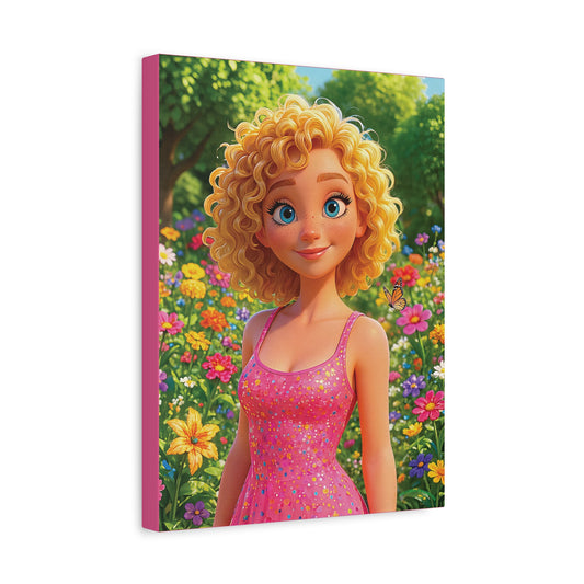 Spring Bloom | Butterfly, Matte Canvas Print