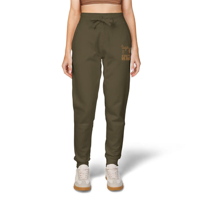 The Cozy Edit2 | Embroidered "Sugar & Spice" Fleece Lounge Joggers (multiple colors)