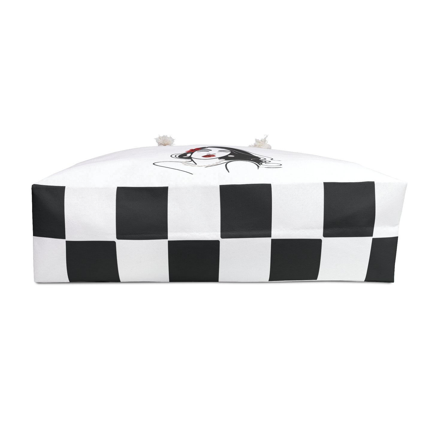 Pearls & Curls3 | White - Two-Sided Weekender Bag
