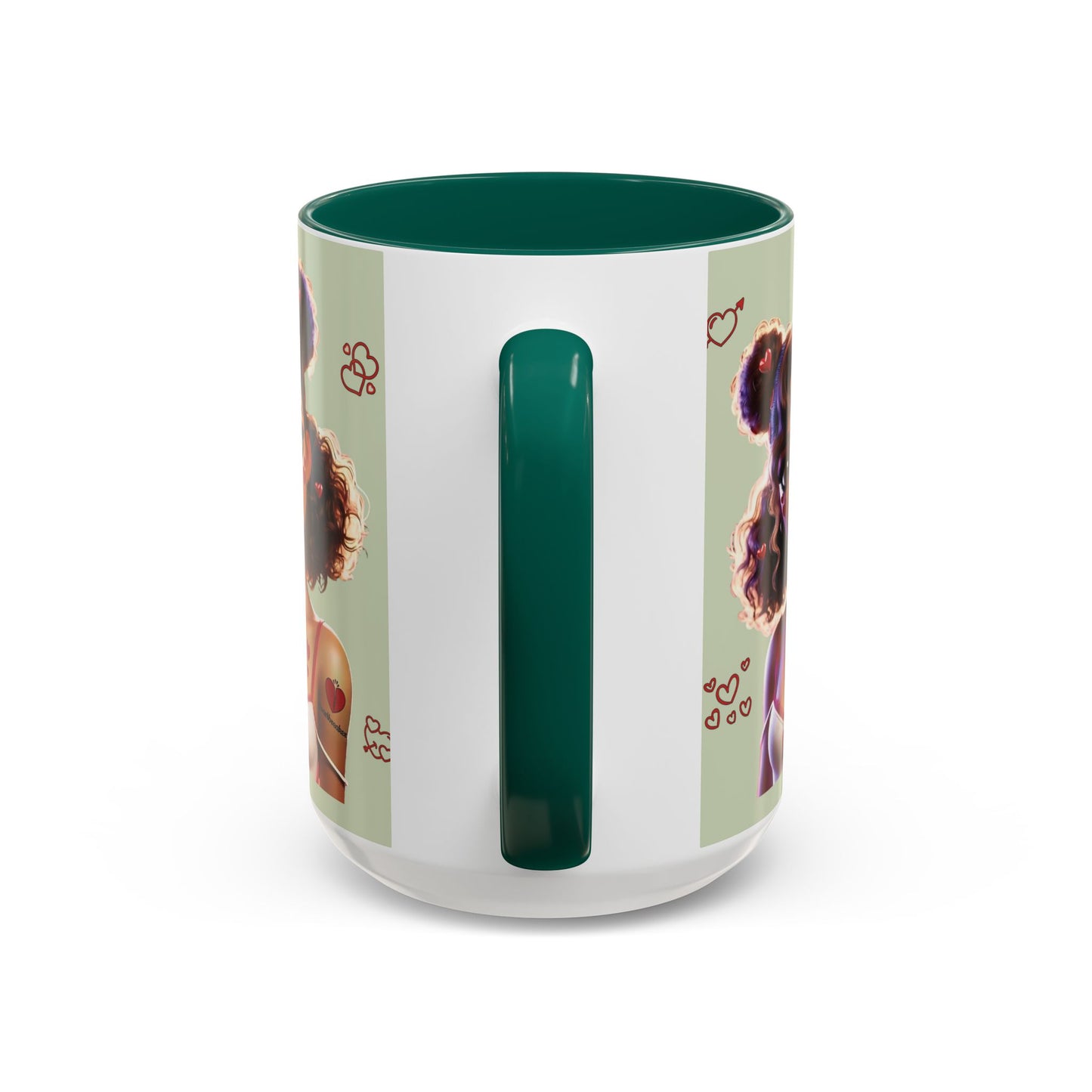 Heartbreaker 2 | Kiwi - Coffee Mug, two-tone, 15 oz (multiple handle colors)