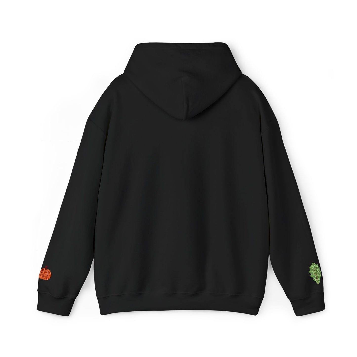 The Thankful Edit1 | Light Green Embroidered Thankful Hoodie, maroon hearts (multiple colors)