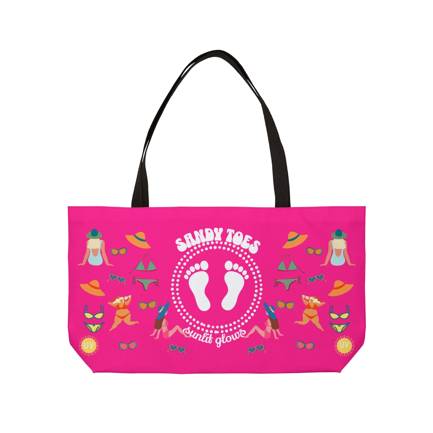 Sandy Toes | Passion Fruit Two-Sided Weekender Tote Bag