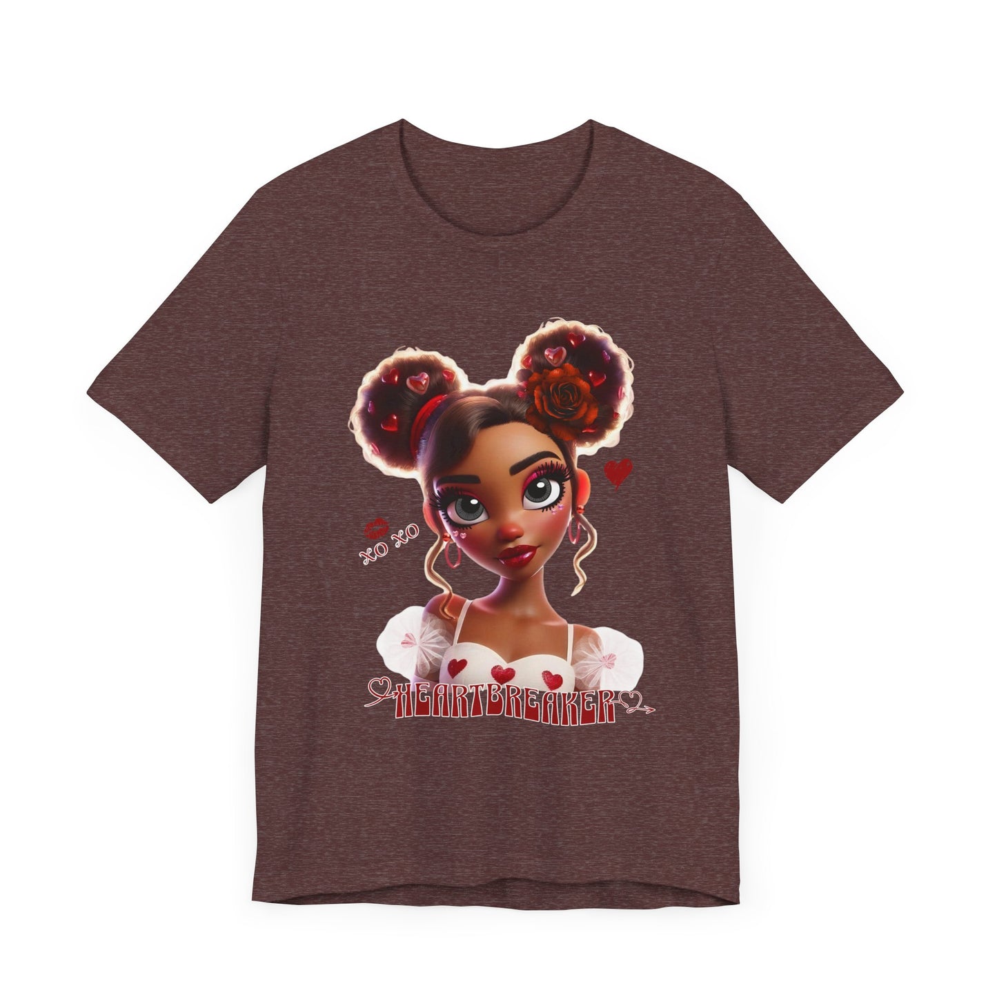 Heartbreaker 3 | Tee, Red Typography - short sleeve (multiple sizes/colors)